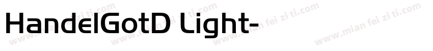 HandelGotD Light字体转换